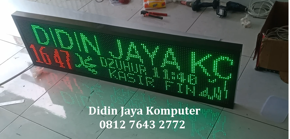 <p>Jadwal sholat led merah hijau ukuran 36x132cm kami kirimkan untukÂ masjid di Tepus, Kediri.Â Jadwal sholat otomatis warna merah dan hijau cocok untuk masjid atau mushola. Jadwal sholat otomatis menggunakan led yang bagus sehingga awet dan tahan lama. Kami menerima pesanan jadwal sholat berbagai macam ukuran dan warna.Â </p>